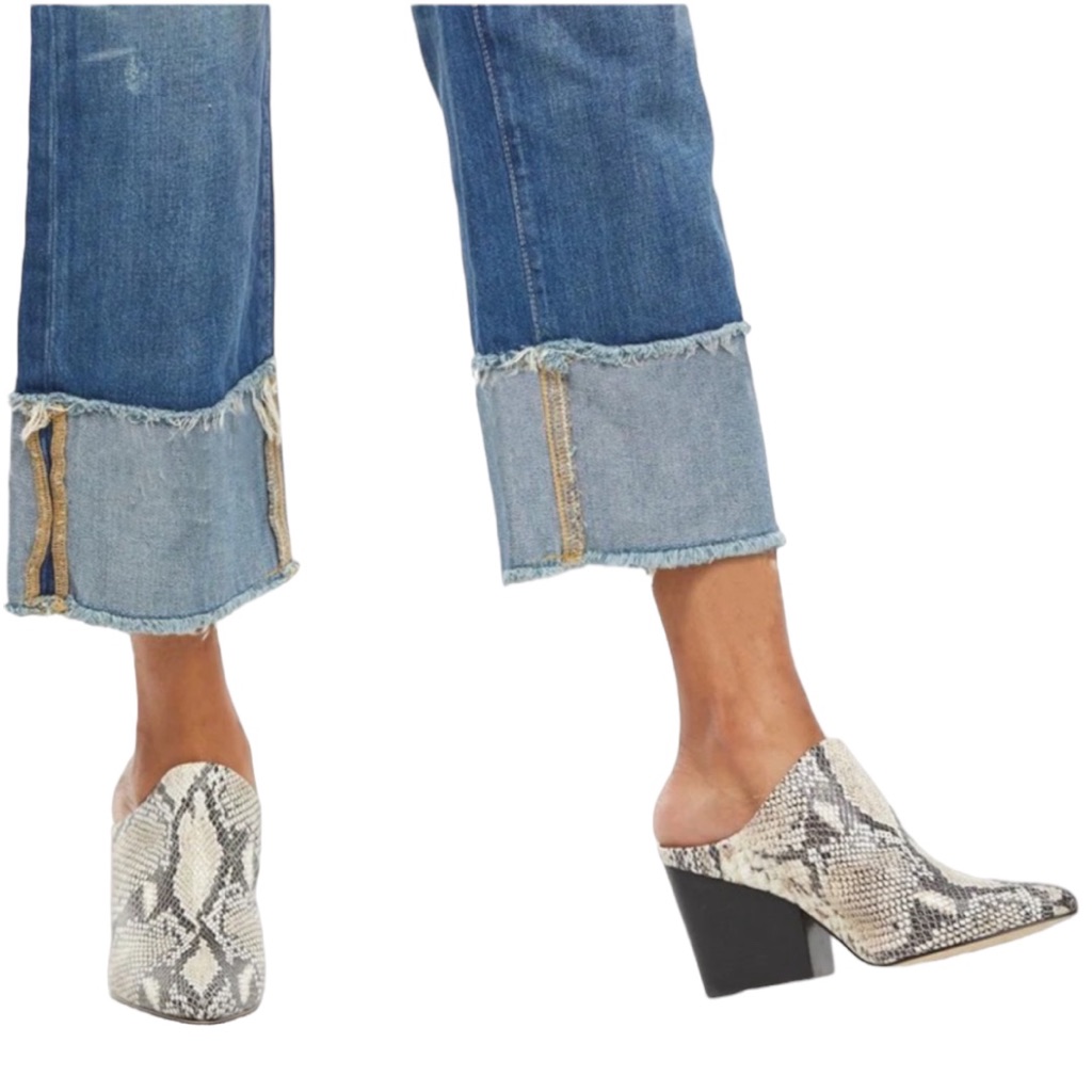 Able Rojas Snake/Python Heeled Mule | 8.5